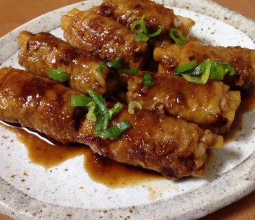 シャキシャキ♪長いもの肉巻き